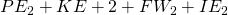 PE_2 + KE+2 + FW_2 + IE_2