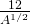 \frac{12}{A^{1/2}}