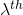 \lambda^{th}