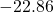 -22.86