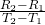 \frac{R_2- R_1}{ T_2 - T_1 }