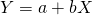Y = a + bX