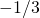 -1/3