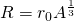 R = r_0 A^{\frac{1}{3}}