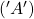 ('A')