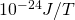 10^{-24} J/T