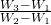 \frac{W_ 3-W_1}{W_ 2-W_1}