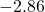 -2.86