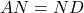 AN = ND