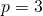 p=3