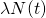 \lambda N(t)
