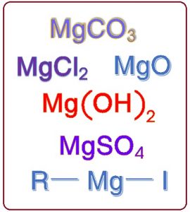 मॅग्नेशियम : संयुगे (Magnesium compounds)