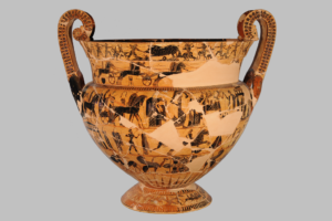 Read more about the article ग्रीक मृत्पात्र चित्रकला : काळ्या आकृत्यांची शैली (Greek Pottery Painting : Black Figure Style)