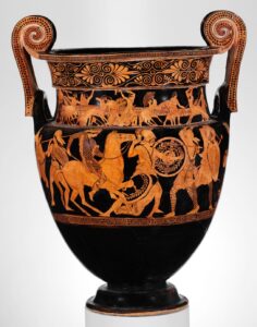 Read more about the article ग्रीक मृत्पात्र चित्रकला : लाल आकृत्यांची शैली (Greek Pottery Painting : Red-Figure Pottery)