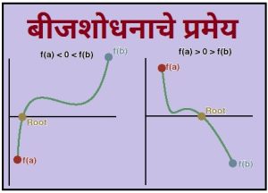 बीजशोधन प्रमेय (Location of Roots Theorem)