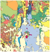 भूशास्त्रीय नकाशा (Geologic map)